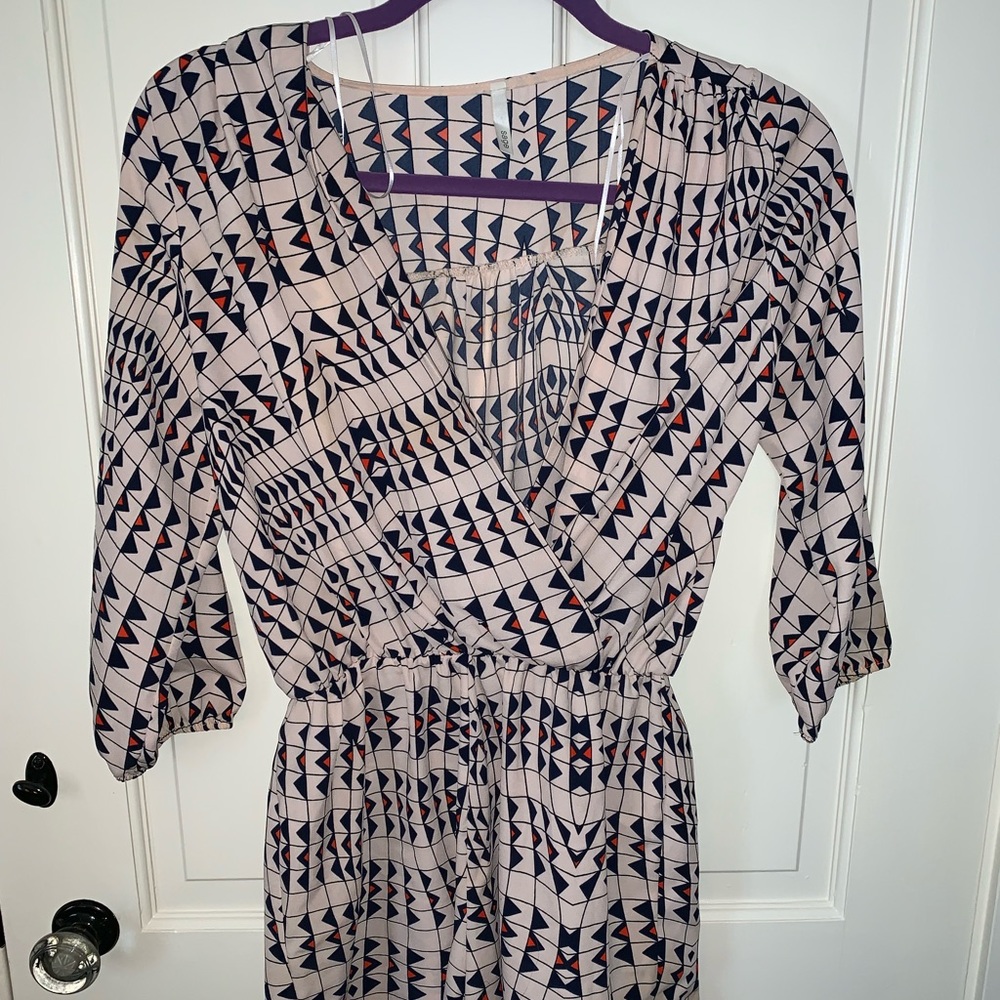 Sage Patterned Romper